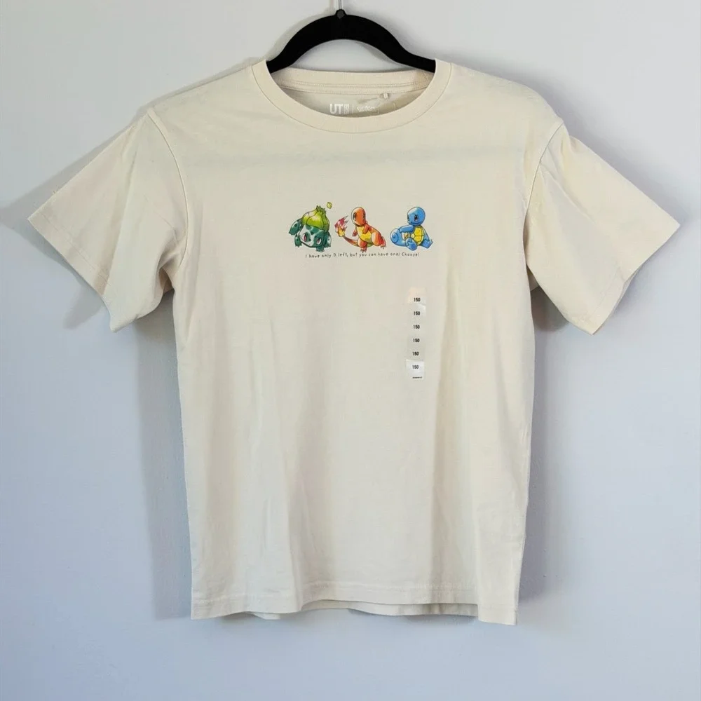 NWT Pokémon Kids Shirt Uniqlo Japan Exclusive Limited Charmander  150cm 12-14